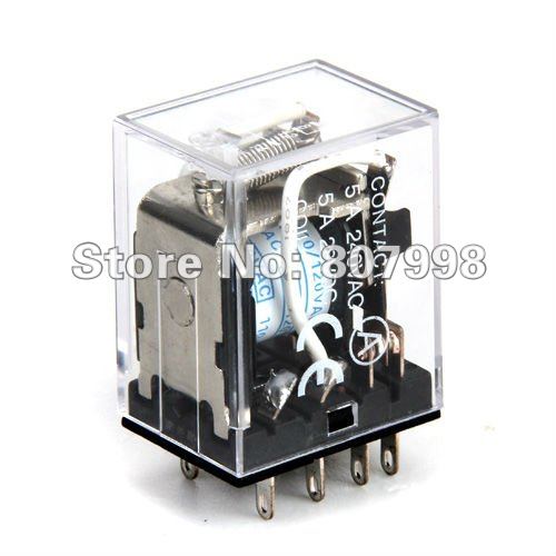 Free Ship,5 pcs/lot,NEW MY2 8-Pin 110V AC 5A Coil Plug in Electromagnetic