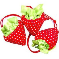 25pcs/Lot Foldable Strawberry Shopping Bag Several Colors Wholesale