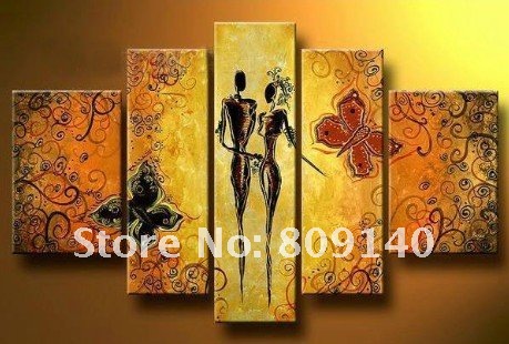 Abstract Wall  on High Quality Handmade Home Office Hotel Wall Art Decor Free Shippin