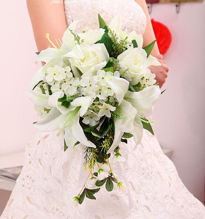 Silk wedding bridal flowers