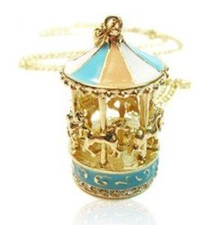 Min.order is $10 (mix order) New Korea Pop Carousel Pendant Nice Necklace HOT NJ-0092(China (Mainland))