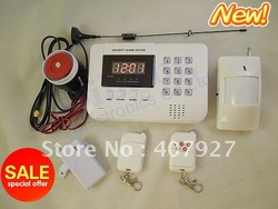 Wireless GSM and PSTN alarm system, with 99 Wireless defense zone and 2 wired zones Model:IP-804 + free shipping(China (Mainland))