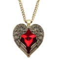 Free Shipping Foreign trade jewelry retro wings cut gem necklace sweater chain XL094