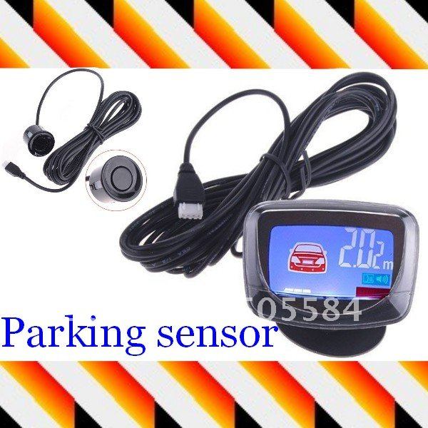 4 Parking Sensors Color LCD Monitor Display Car Backup Reverse reversing Rear Radar detecting Kit(China (Mainland))