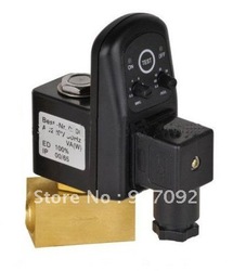 1/4'' Electric Timer Solenoid Water Drain Valve Pipeline Water Systerm Control Valves 24-230V(China (Mainland))