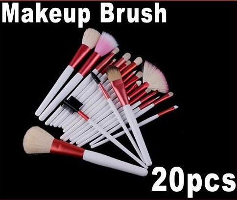  Brush  on 20 Pcs Pink Professional Makeup Brush Set  Cosmetic Brush   Pink Pouch