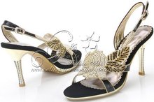 Rose fashion rome sandals high heeled Handmade bordered rhinestone sheepskin thin heel sandals women crystal shoes