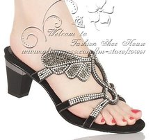 Butterfly Flying fashion sandals,thick high-heeled Handmade bordered rhinestone sheepskin,women crystal shoes,gold&Free shipping