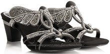 Butterfly Flying fashion sandals thick high heeled Handmade bordered rhinestone sheepskin women crystal shoes gold Free