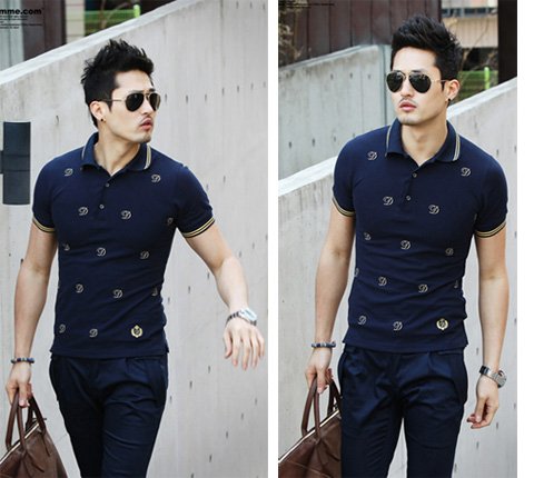 Free shipping+2012 new Mens T Shirt +Men's Short sleeve slim fit T shirt,Polo shirt ,cotton,1color ,3size,drop shipping MTS28(China (Mainland))