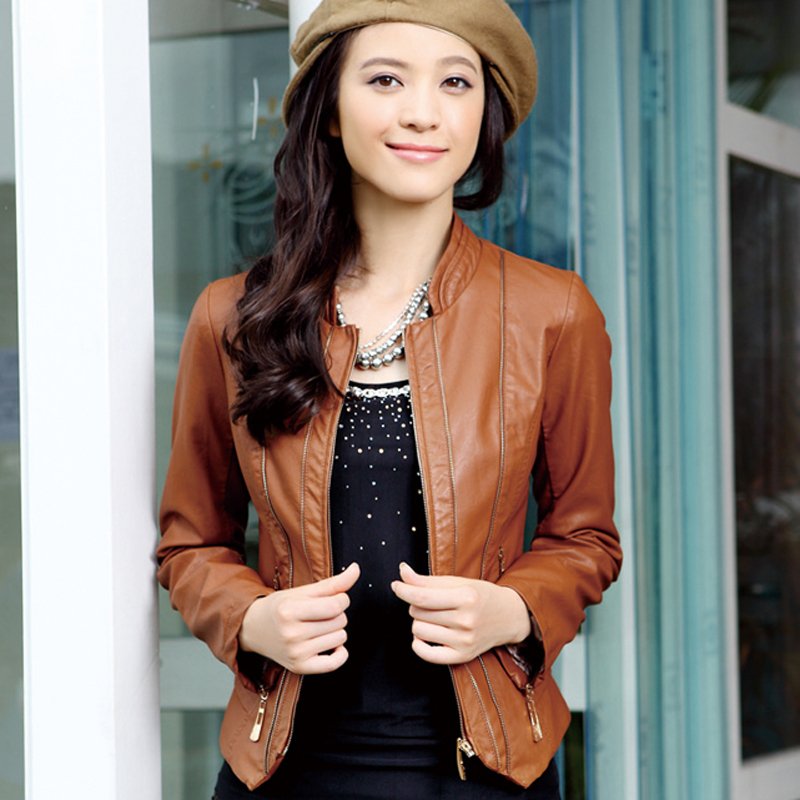 Brown Pleather Jacket