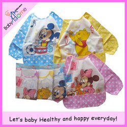 Baby bib > apparel with mouse or bear pattern > baby girls and boys > Waterproof feeding smock / vesture.(China (Mainland))