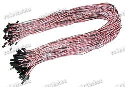 Servo extension cord cable 1000mm 100cm X 20 for Futaba(China (Mainland))