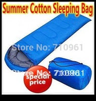 Free shipping  New High Quality  Camping Summer Cotton Sleeping Bag