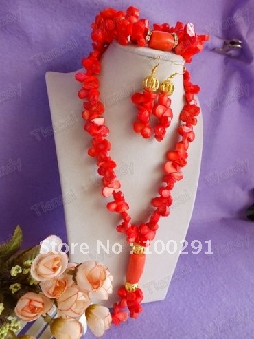 Bridal Necklace Sets on Wedding Coral Jewelry Set In Jewelry Sets From Jewelry On Aliexpress