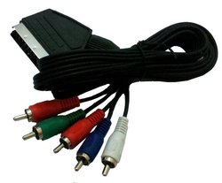 Scart cable SCART to Ypbpr for sample Free Shipping,(China (Mainland))