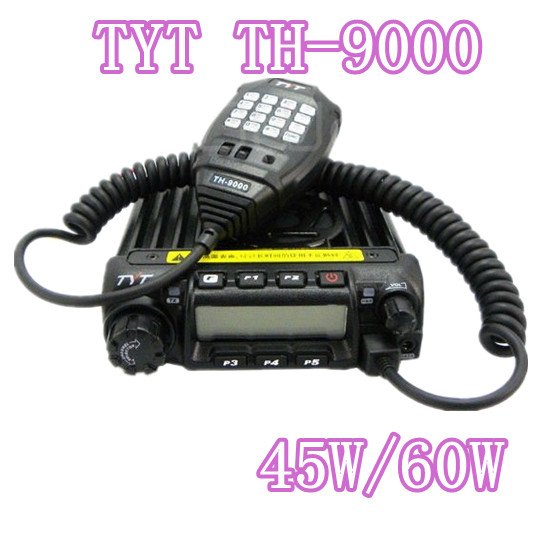 New Ham Car Two Way Radio 45 60W 200CH TH9000 Walkie Talkie UHF VHF Interphone Transceiver