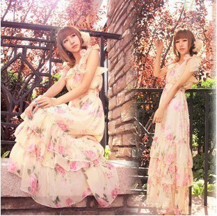 Strapless Maxi Dress on Strapless Rose Tube Top Full Maxi Dress Women Gracefuly Bohemia Dress