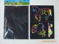 Free shipping 50set/lot middle size 17.5cm*12.5cm Children  DIY color focus scraping paper/ DIY scrap painting/scrap card