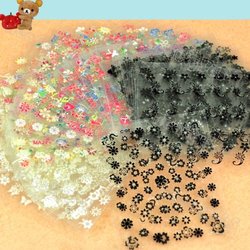 Wholesale 120Sheets/Lot Nail Art Sticker 3D Decal Manicure Mix Color Flower
