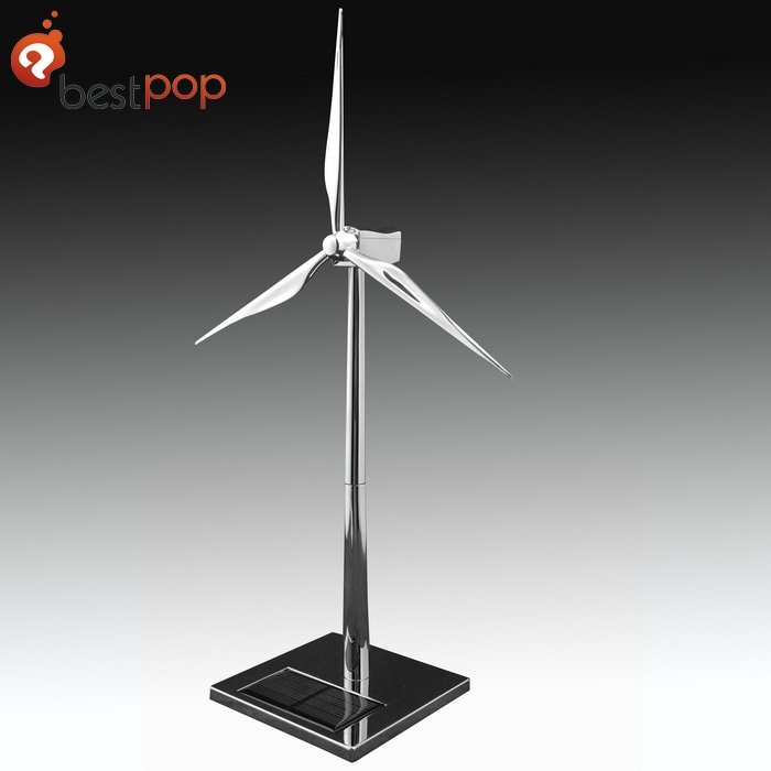 1pcs/lot Zinc-Alloy solar windmill model power by sunlight,best 