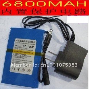Купить 6800mah 12V для cctv камеры, супер литий-ионный аккумулятор ...
