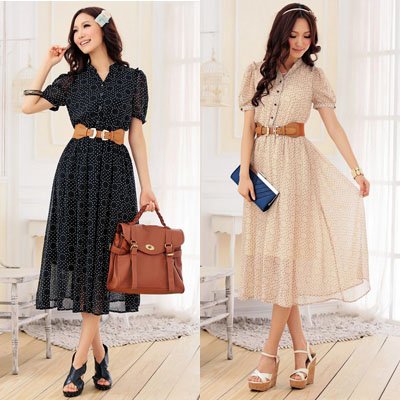  Fashion Dresses on Summer Dress 2012 Plus Size Korean Clothing Women Dresses New Fashion