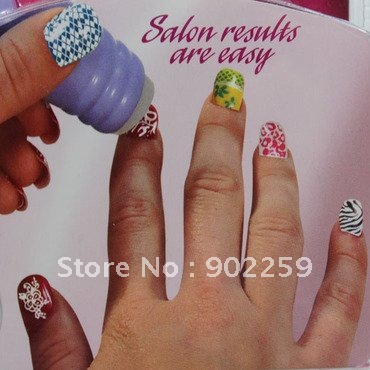 Salon Express Nail Art Stamp Stamping Polish Design Kit AS SEEN ON