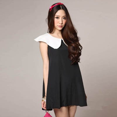 Cheap Clothes Free Shipping on Free Shipping Black Dress Plus Size Women Dresses New Fashion 2012