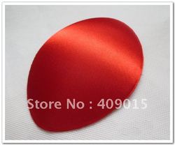5.5'' Red Satin Fascinator Bases TearDrop Shape Fascinator Bases Ready To Be Decorated to Bridal Hair Accessory.20pcs/lot(China (Mainland))