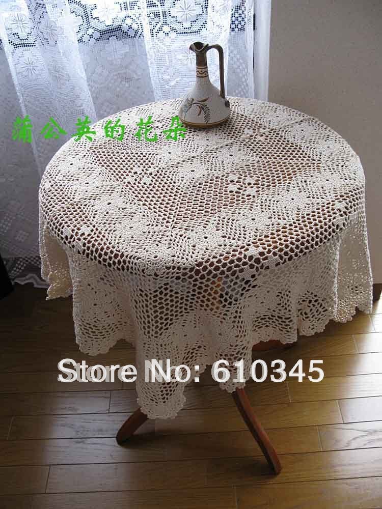 65x160cm tablecloth table  Table color runner table runner pattern Natural TC006 flag lace knitted