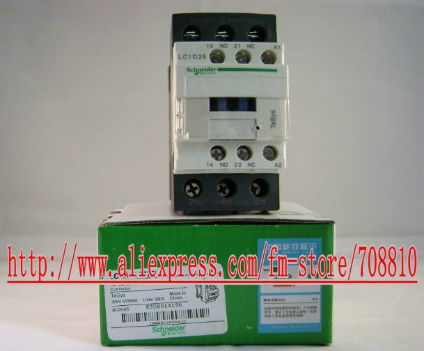 Купить lc1d25b7c Шнайдер ac Контактор 3 поляков - ac-3 440v 25А катушка ...