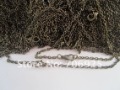 Free shipping Wholesale 2mm 18inch Antique Bronze" 0" shape Link chain  with lobster clasp 100pcs/lot
