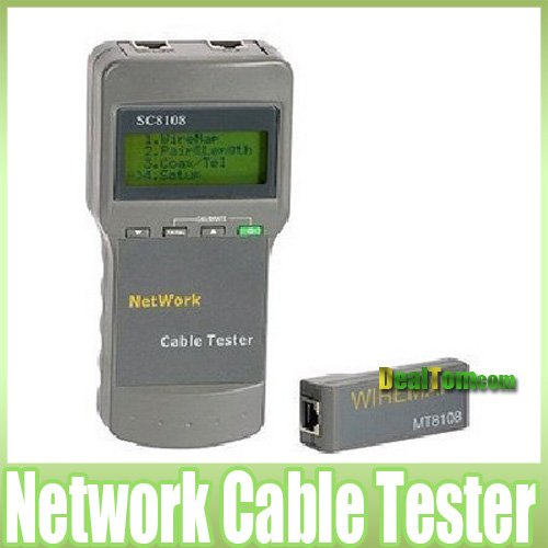 SC8108 Network LAN Phone Cable Tester Meter Cat5 RJ45 | eBay