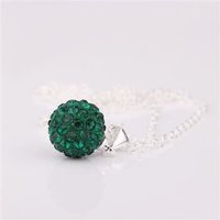 Fashion Jewelry Shamballa Necklace New Tresor Paris Allure CZ Disco Ball Bead SBP014 V F 347