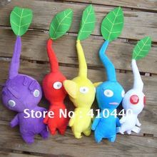 New 5PCS Nintendo Pikmin Plush Toy Yellow Red Blue Leaf Lovely Gift For Kids Free shipping
