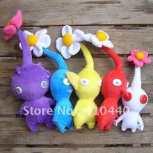Yellow Red Blue Purple White Nintendo Pikmin Flower Plush Toy Lovely Gift For Kids Free shipping