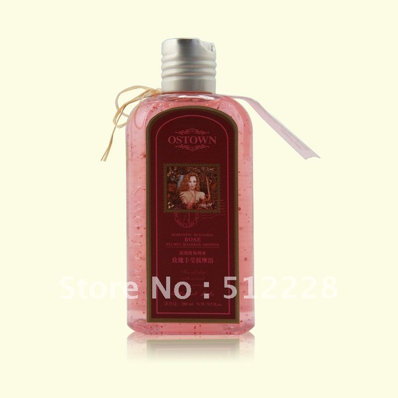 Rose Abundance Fragrant Massage Shower Gel, body wash, bath lotion,moisturizing, hydrating, free shipping(China (Mainland))