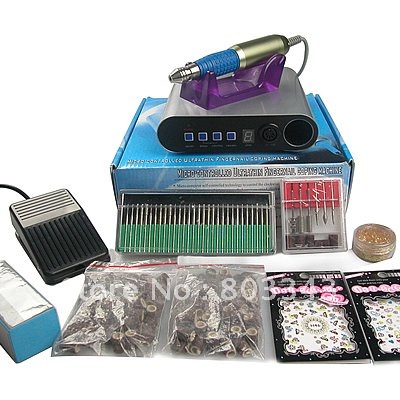 Buy UK Plug 30,000RPM ELECTRIC NAIL DRILL +BITS + BANDS, Free shipping in