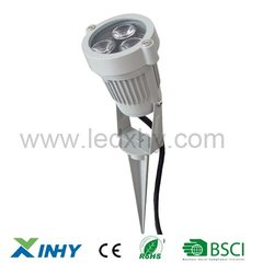 3W Waterproof IP65 Outdoor Led Lawn Pin Lamp/ garden Spot Light lamp AC100-240V(China (Mainland))