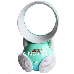 Free Shipping / Brand new /Creative audio features Mini USB turbo leaf fan color randomly/Wholesale/retail(China (Mainland))