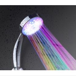 Manija cambiante del ba&ntilde;o LED del Showerhead de la corriente del color 7 del salto autom&aacute;tico m&uacute;ltiple de los colores que env&iacute;a libremente