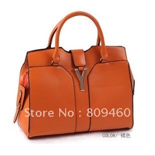 Handbagshopping  on Pu Leather Handbag Shopping Shoulder Bag Two Handle Free Shipping Y013