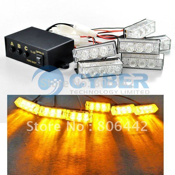 18LED-Amber-Car-Truck-Boat-Flash-Strobe-Warning-Emergency-Light-Retail
