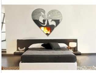 Wall Mirrors Living Room on Stereo Mirror Stick Living Room Sofa Tv Background Wall Free Shipping