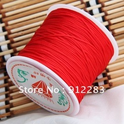 Free Shipping Jewelry DIY 10Rolls Red Nylon Chinese Knot Jewelry Cord,Neklace Cord & Bracelet Cord(China (Mainland))