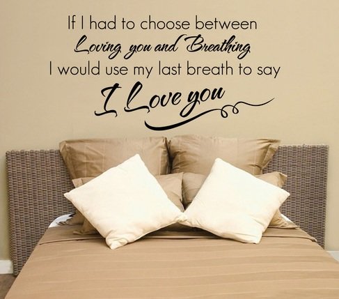 Wall Stickers on Modern Wall Sticker Wall Quote Vinyl Decal Sticker I Love You Art Wall