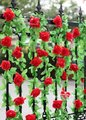 Hot selling! RED Hanging Artificial Flower Vine Wedding Party Decor