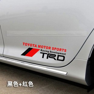 Toyota trd decal placement