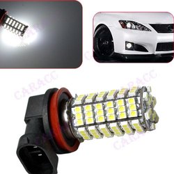 New Cold White 3528 120 SMD LED H8 Car Fog Light Lamp Bulb 4458(China (Mainland))